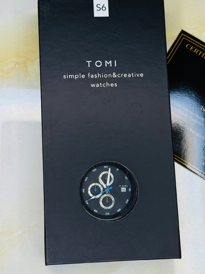 Tomi S6C All Black Gift Set Watch