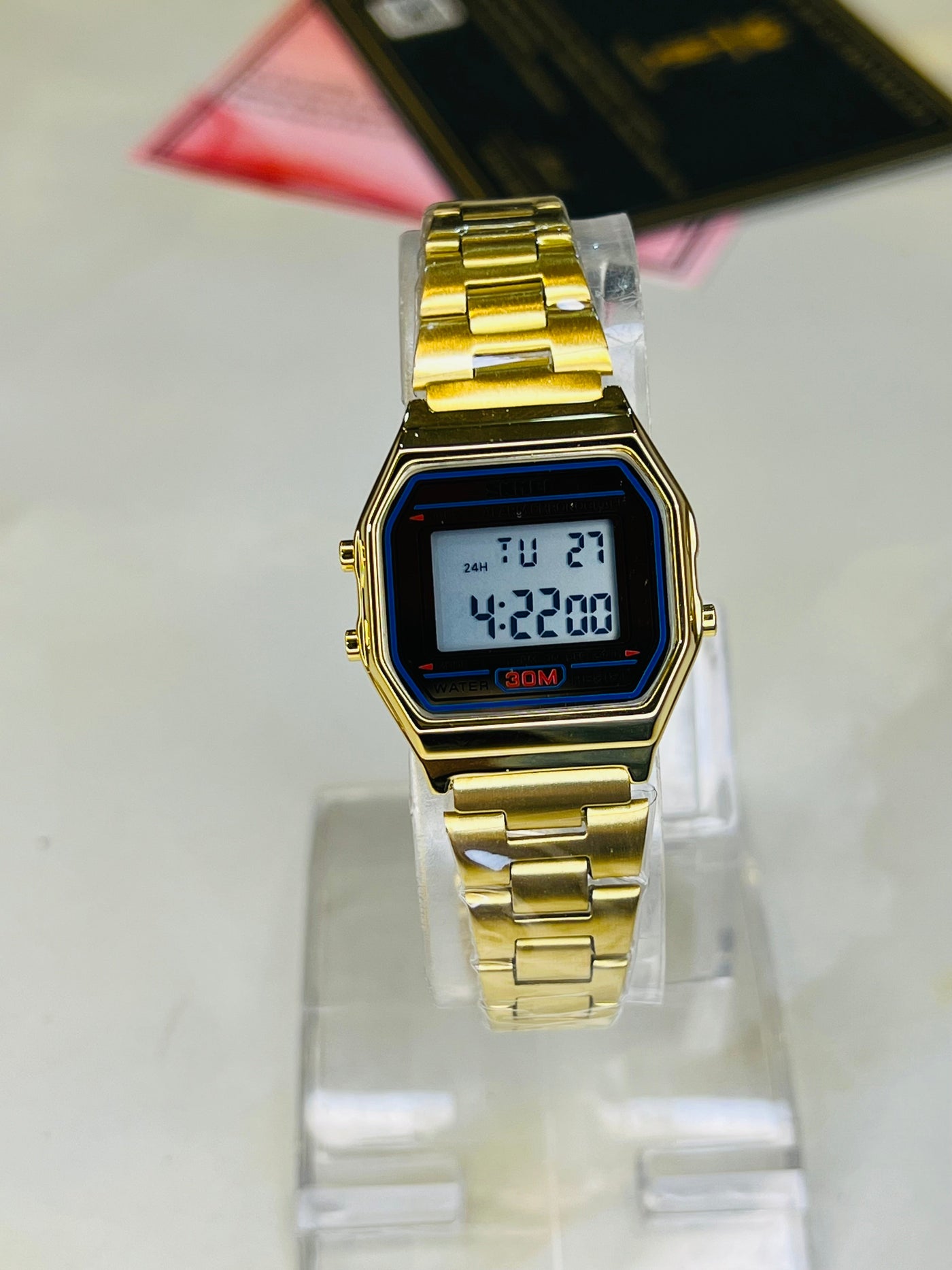 Gold Skmei Digital Watch For Her