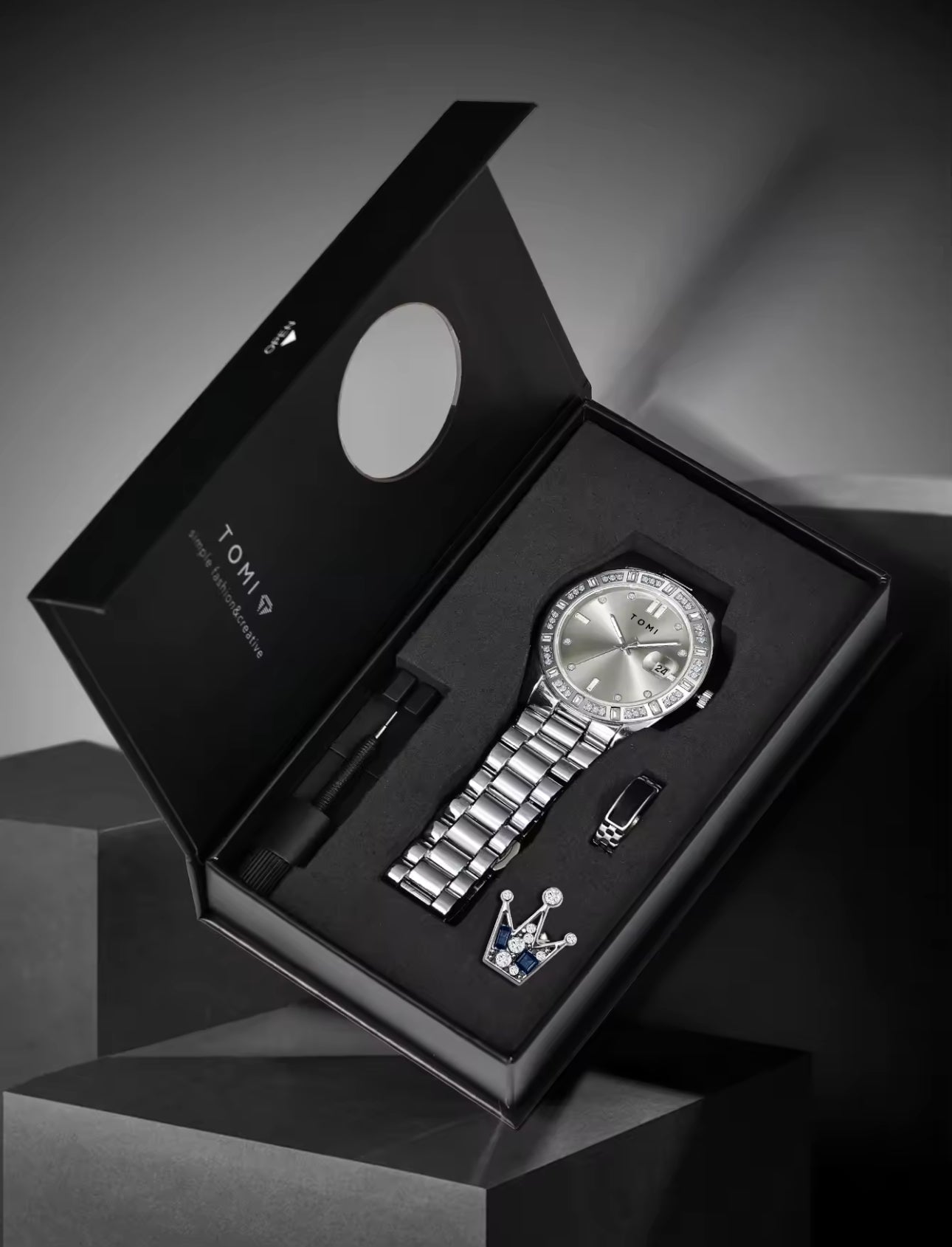 Tomi S3 Zircon Gift Set Premium Watch