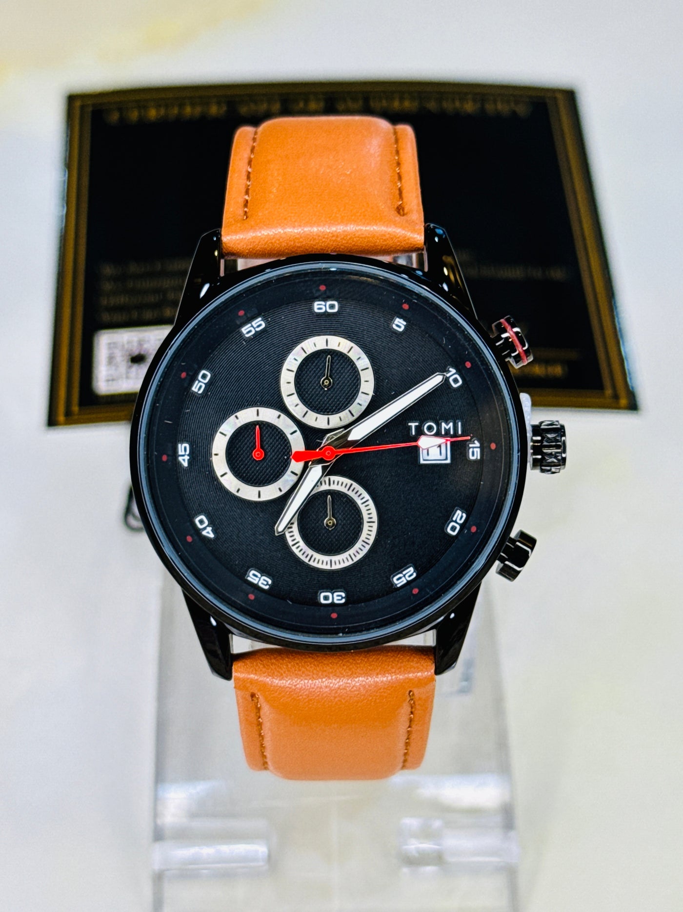 Tomi S6C Brown Black Gift Set Watch