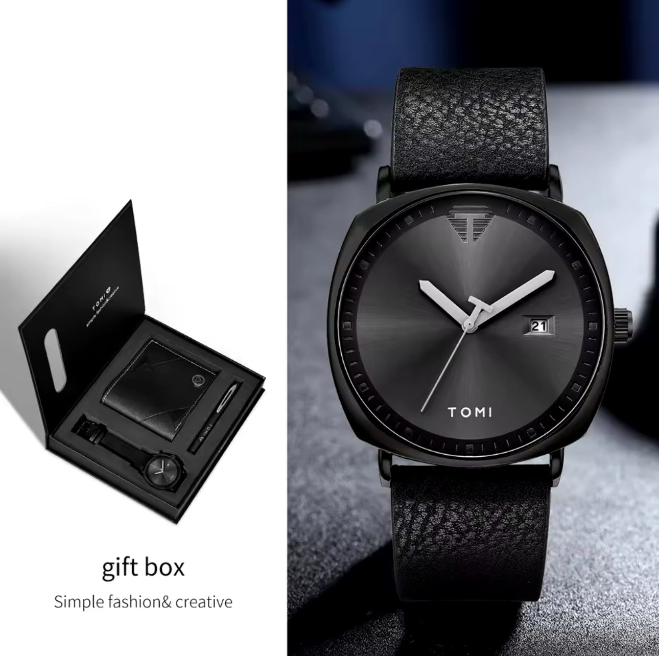 Tomi S8 All Black Sleek Gift Set