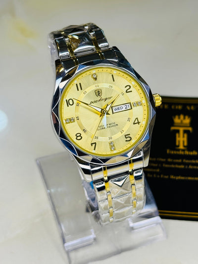 Two Tone Gold Poedagar Prism Dial Watch