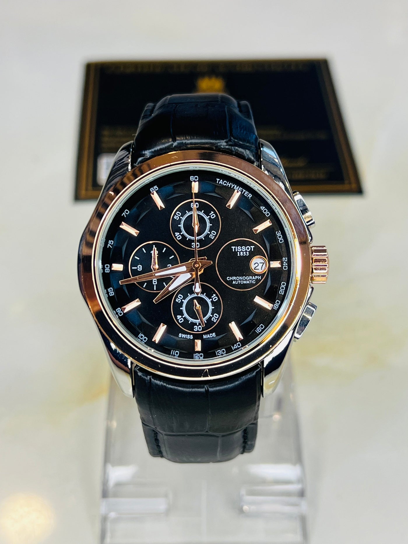 Two Tone All Black Branded Tissot 1853 Special Edition Chronograph Watch