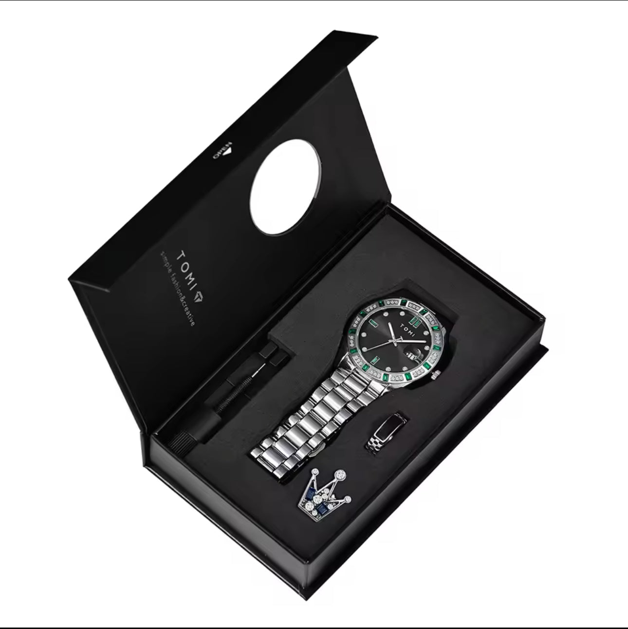 Tomi S3 Zircon Gift Set Premium Watch