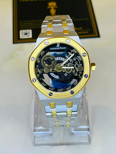 Two Tone Skeleton Chain Strap AP watch