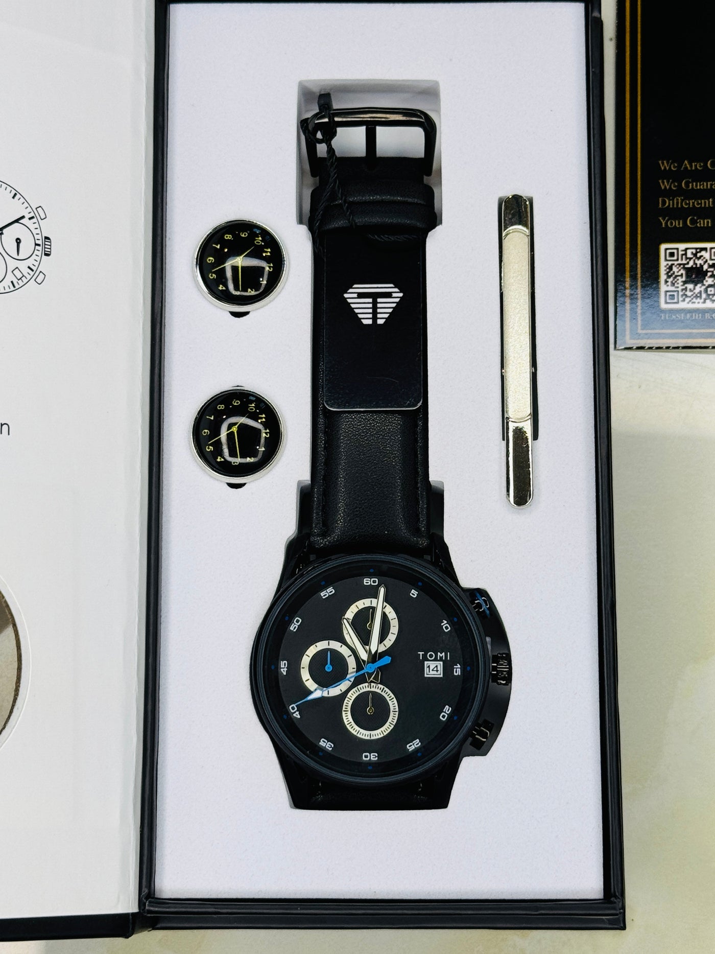 Tomi S6C All Black Gift Set Watch