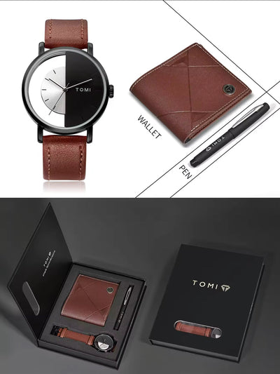 Tomi S8 Coffee Black Half Dial Gift Set