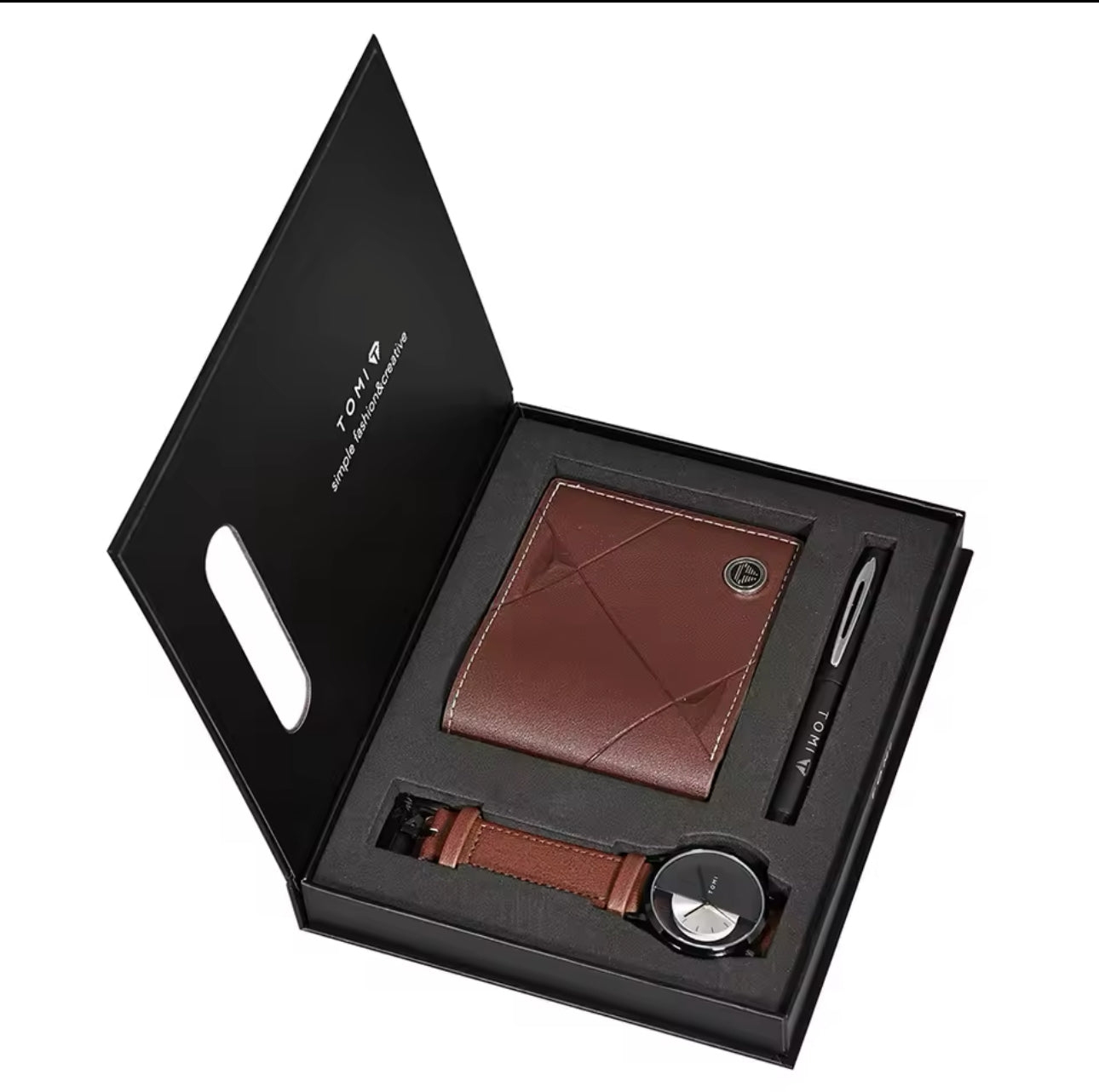 Tomi S8 Coffee Black Half Dial Gift Set