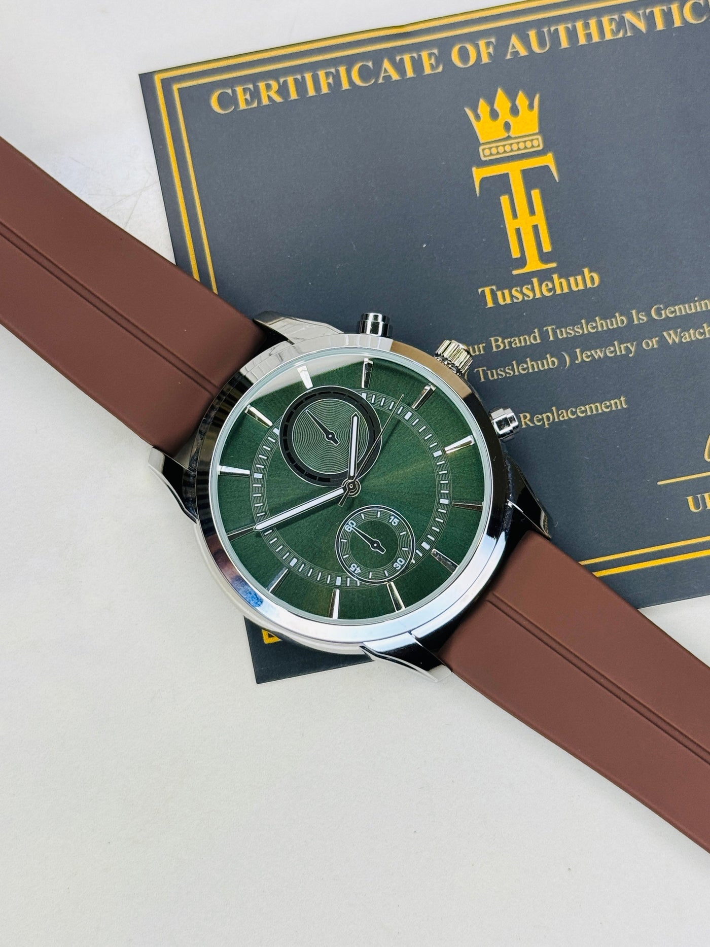 Brown Forest Polo Magnet Strap Watch